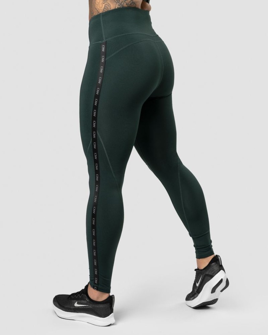 Dam ICIW Tights & Leggings | Ultimate Training Logo Tights Deep Green