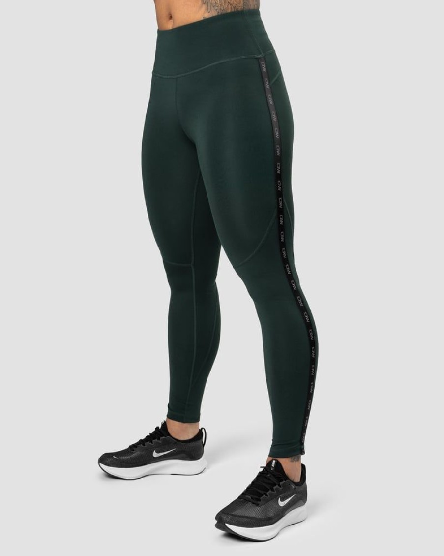 Dam ICIW Tights & Leggings | Ultimate Training Logo Tights Deep Green