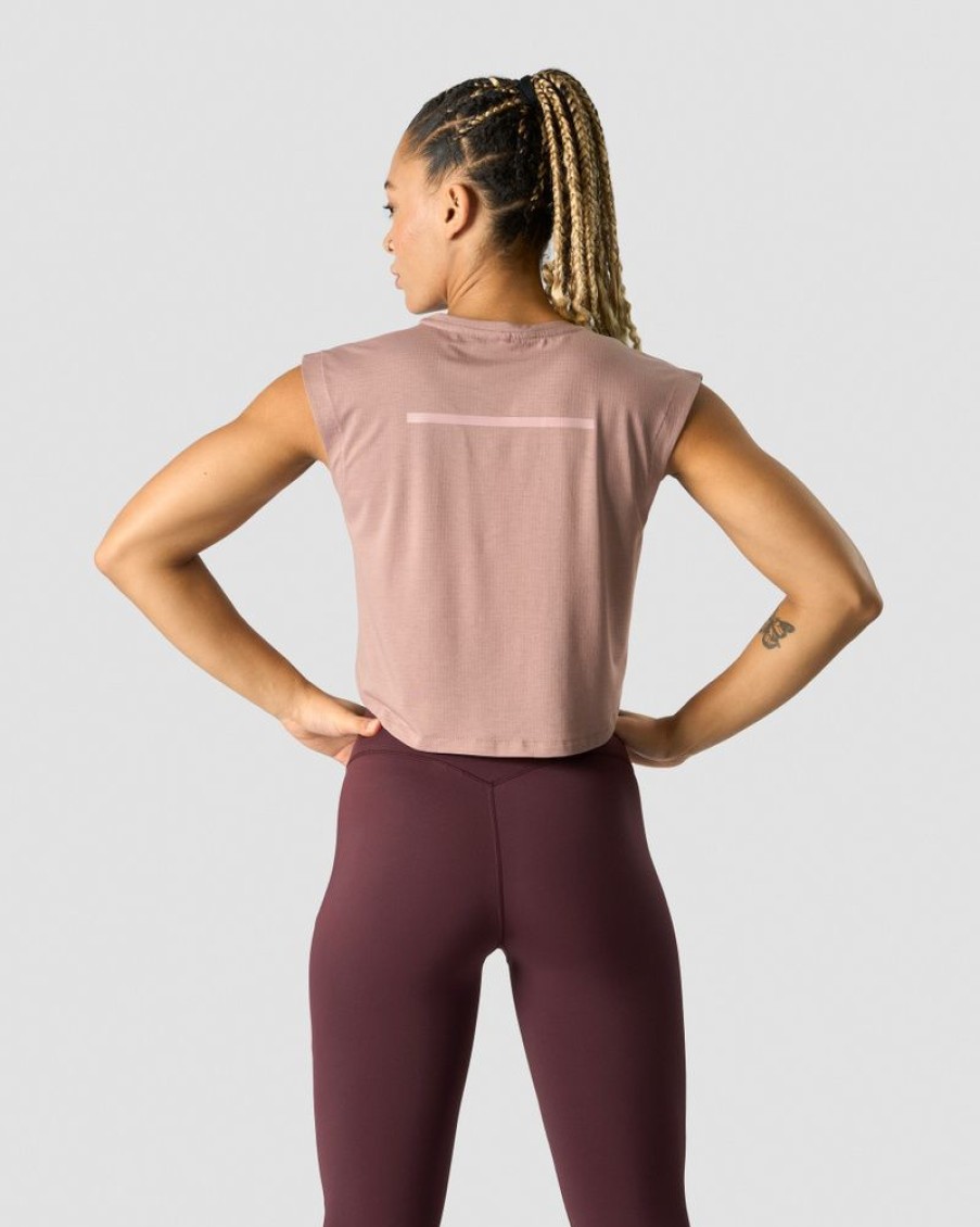 Dam ICIW Traningslinnen | Stride Cropped Tank Wmn Light Mauve