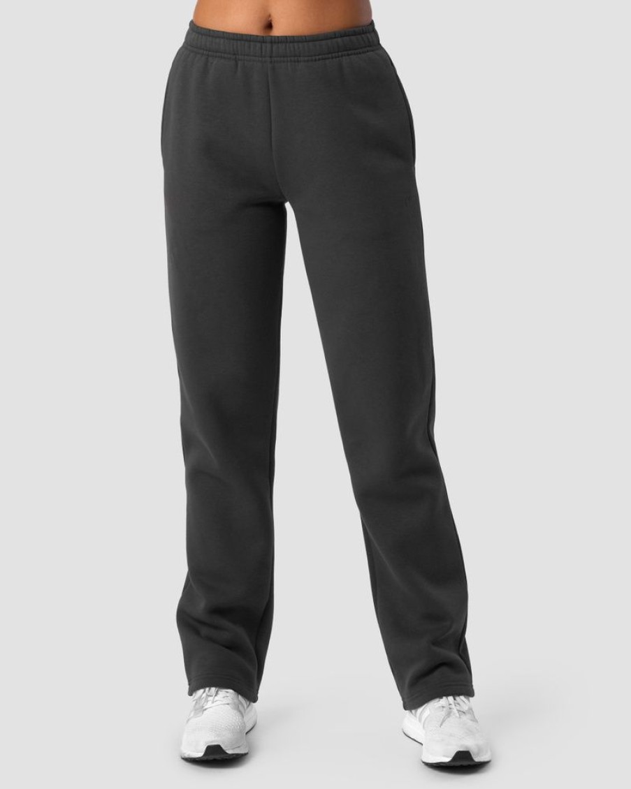 Dam ICIW Byxor | Everyday Straight Leg Sweatpants Dark Grey