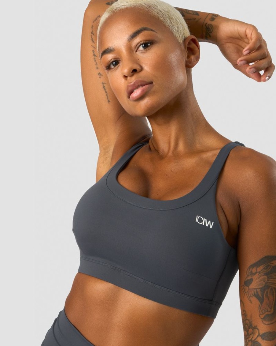 Dam ICIW Sport-Bh | Nimble Sports Bra Anthracite