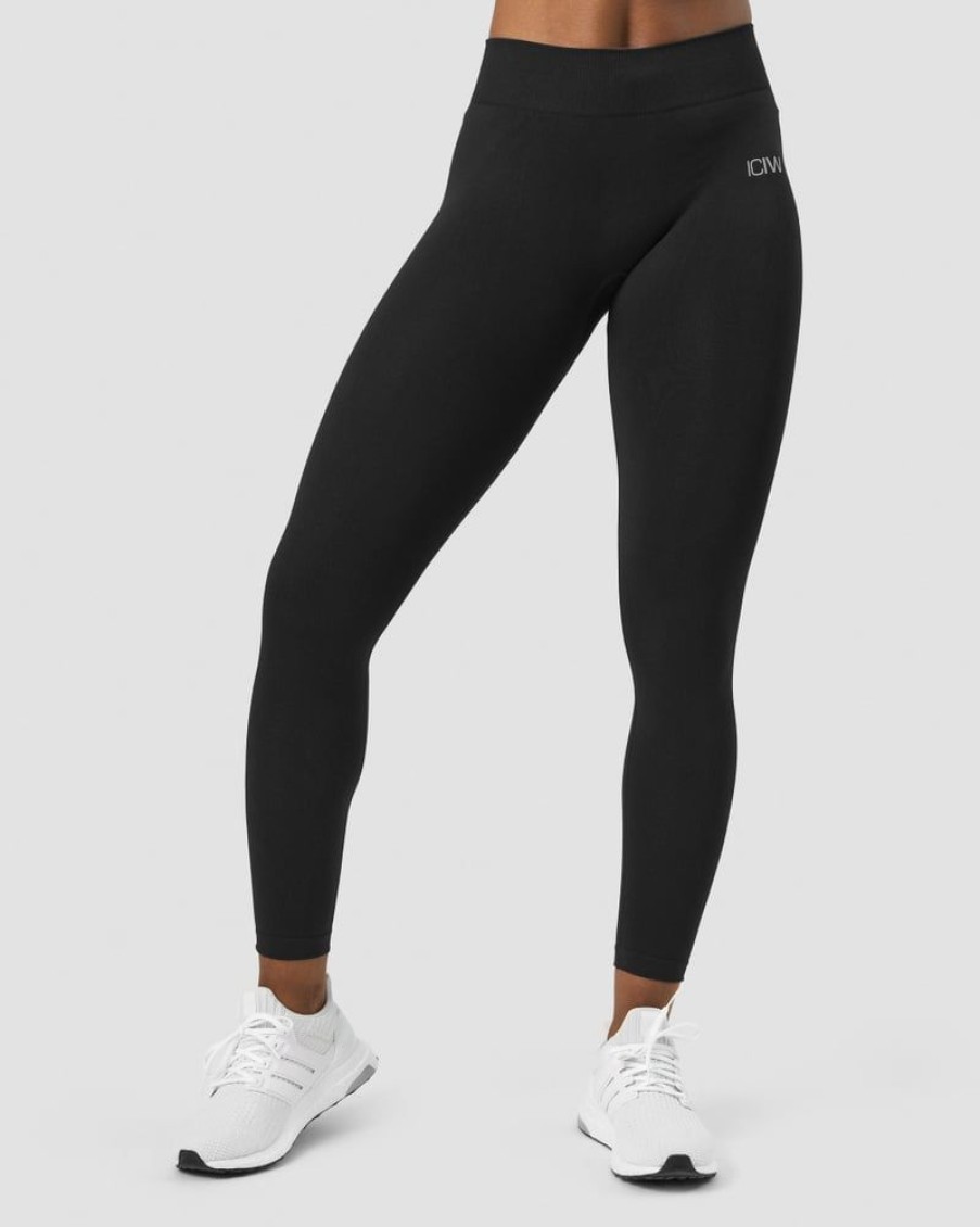 Dam ICIW Tights & Leggings | Define Seamless Tights Mid Waist Black