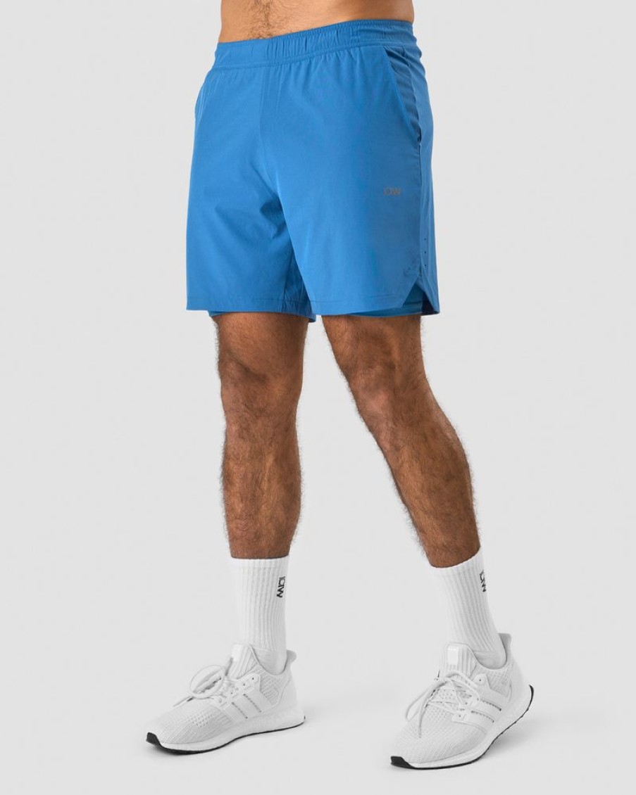 Herr ICIW Shorts | Training 2-In-1 Shorts Light Blue