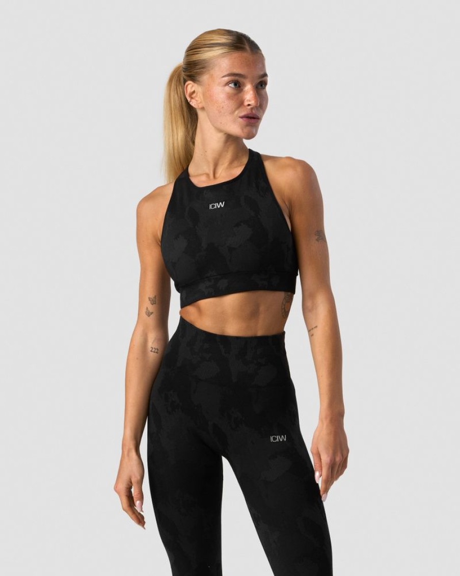 Dam ICIW Sport-Bh | Camo Seamless Sports Bra Black