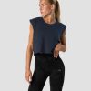 Dam ICIW Traningslinnen | Stride Cropped Tank Wmn Navy