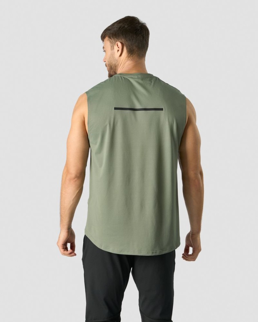 Herr ICIW T-Shirts | Stride Sleeveless T-Shirt Men Sea Green