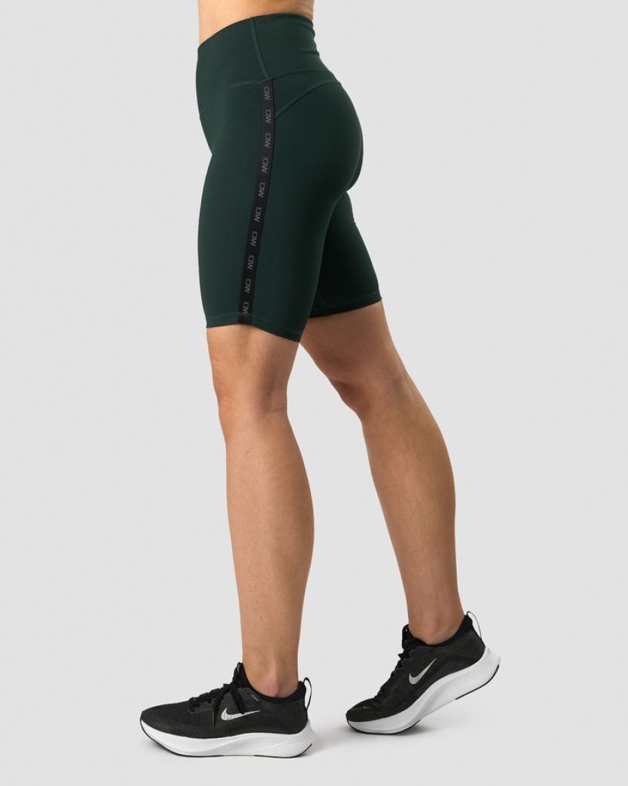 Dam ICIW Shorts | Ultimate Training Logo Biker Shorts Deep Green