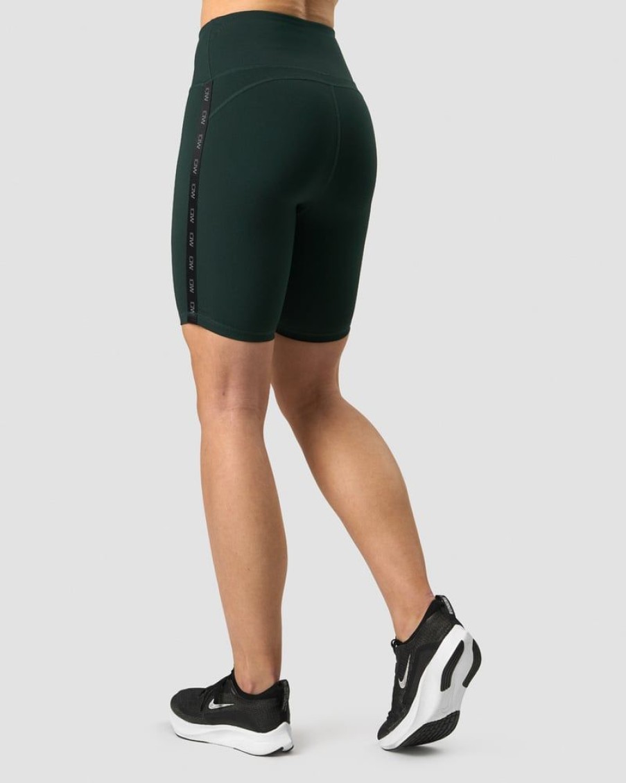 Dam ICIW Shorts | Ultimate Training Logo Biker Shorts Deep Green