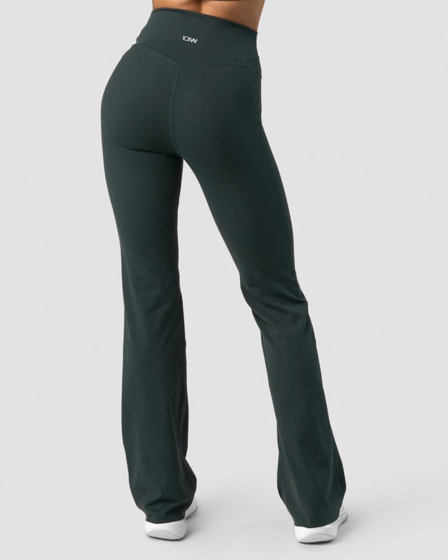 Dam ICIW Tights & Leggings | Nimble Flared Tights Dark Green