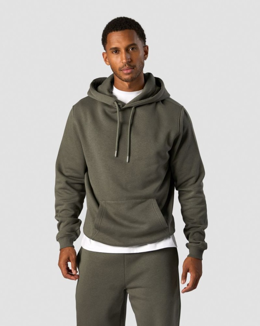 Herr ICIW Langarmat | Everyday Hoodie Men Khaki Green