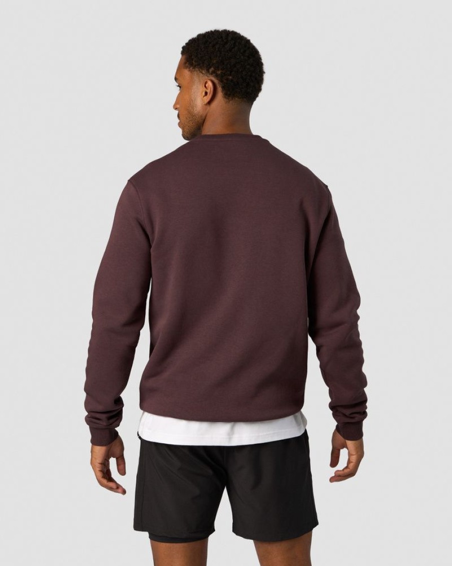 Herr ICIW Langarmat | Everyday Crewneck Men Burgundy