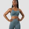 Dam ICIW Sport-Bh | Define Seamless Scrunch Sports Bra Jungle Green