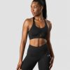 Dam ICIW Sport-Bh | Scrunch Adjustable Sports Bra Black