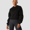 Dam ICIW Langarmat | Everyday Cropped Crewneck Black