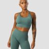 Dam ICIW Sport-Bh | Ribbed Define Seamless Sports Bra Sea Green