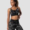 Dam ICIW Sport-Bh | Define Seamless Tie Dye Sports Bra Black