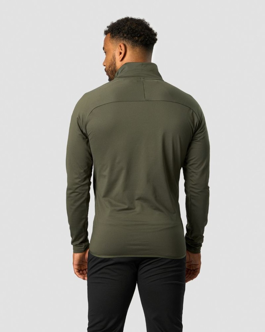 Herr ICIW Langarmat | Ultimate Training 1/4 Zip Green