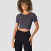 Dam ICIW Seamless | Define Seamless Cropped T-Shirt Grey Melange Wmn