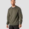 Herr ICIW Langarmat | Everyday Crewneck Men Khaki Green