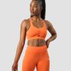 Dam ICIW Sport-Bh | Scrunch Adjustable Sports Bra Orange