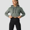 Dam ICIW Hoodie | Stride Cropped Hoodie Wmn Sea Green