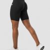 Dam ICIW Shorts | Scrunch V-Shape Biker Shorts Black Wmn