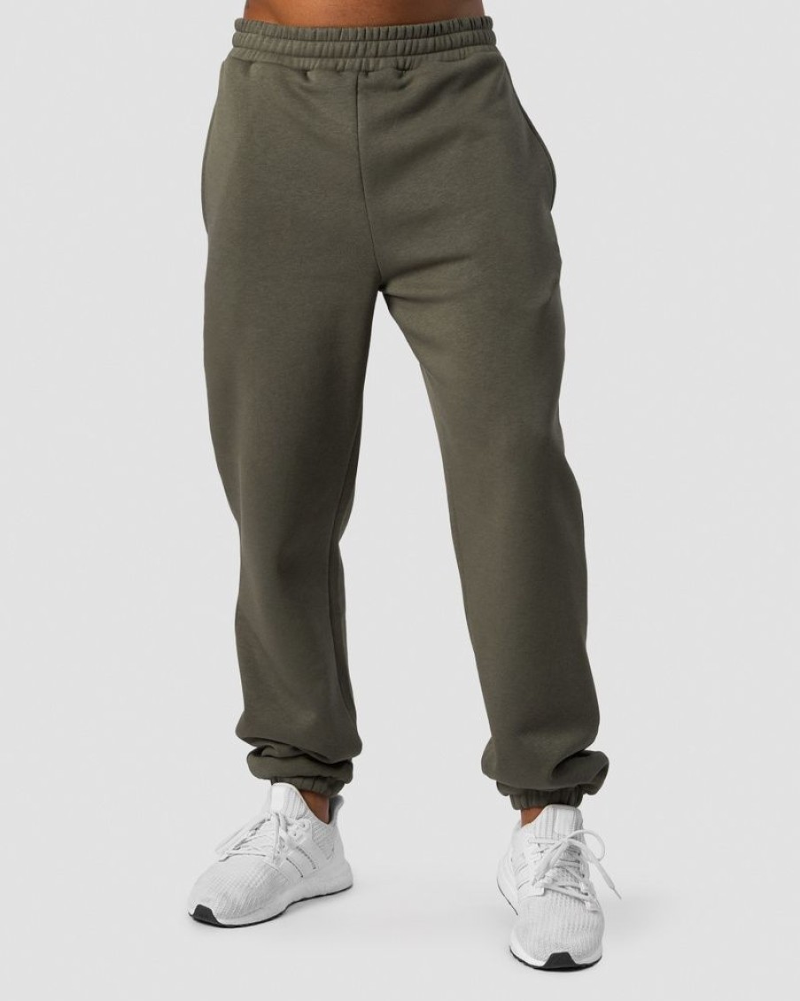 Herr ICIW Byxor | Everyday Sweatpants Men Khaki Green