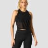 Dam ICIW Traningslinnen | Revive Mesh Cropped Tank Top Wmn Black