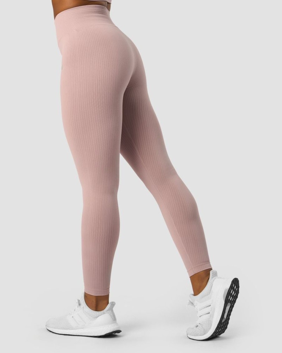 Dam ICIW Tights & Leggings | Ribbed Define Seamless Tights Light Mauve