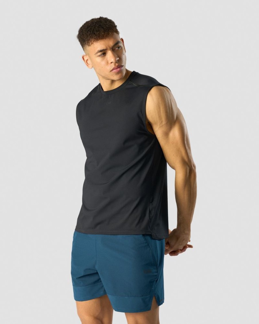 Herr ICIW T-Shirts | Charge Sleeveless T-Shirt Men Black