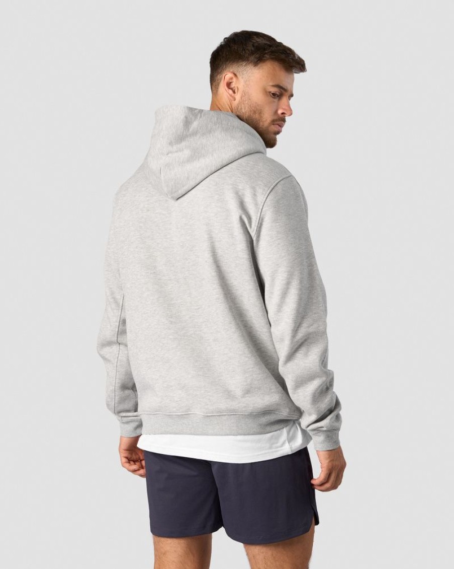 Herr ICIW Langarmat | Everyday Hoodie Side Logo Men Light Grey Melange