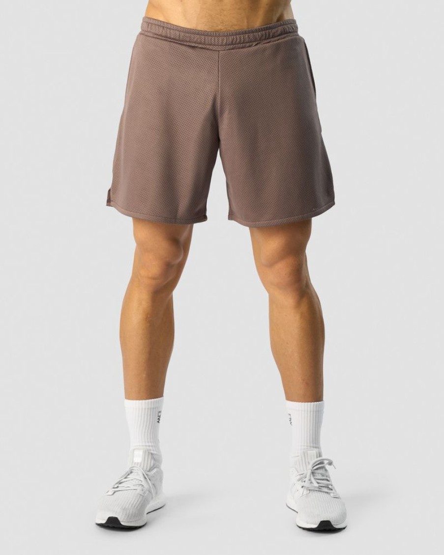 Herr ICIW Shorts | Revive Mesh Shorts Men Dusty Brown