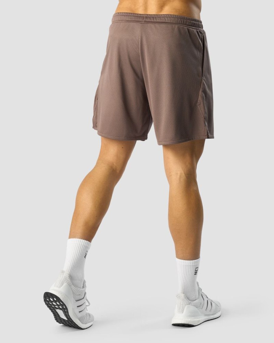 Herr ICIW Shorts | Revive Mesh Shorts Men Dusty Brown