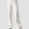 Dam ICIW Byxor | Soft Knit Oversized Pants White