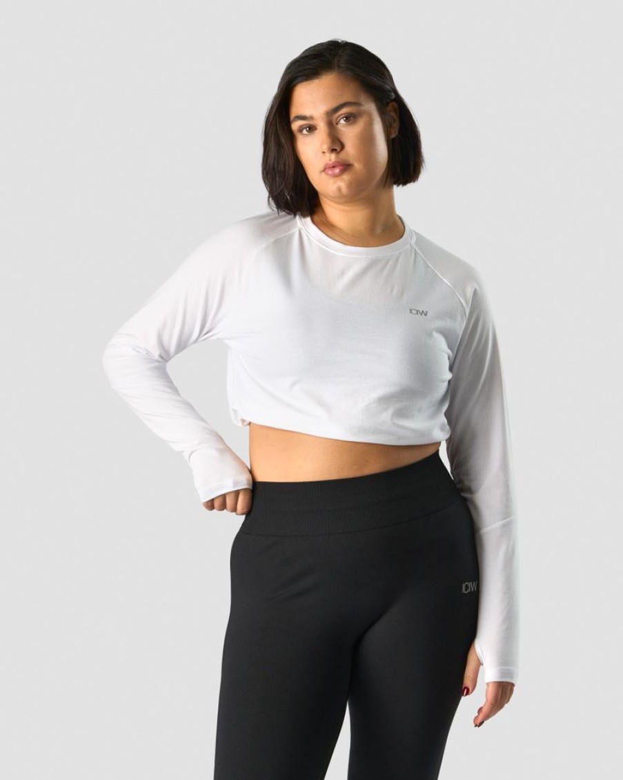 Dam ICIW Langarmat | Define Cropped Adjustable Long Sleeve White