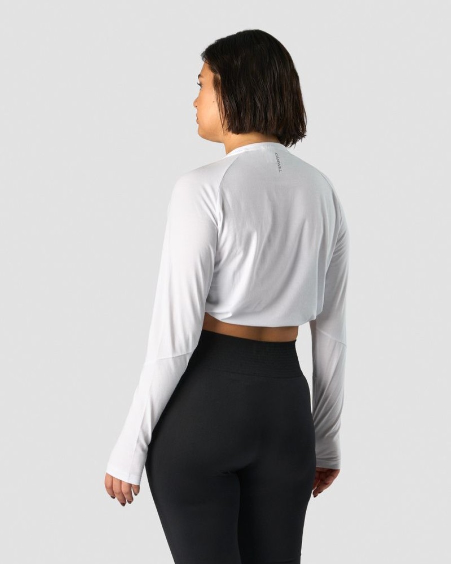 Dam ICIW Langarmat | Define Cropped Adjustable Long Sleeve White