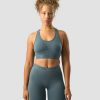 Dam ICIW Sport-Bh | Define Seamless Logo Scrunch Sports Bra Jungle Green