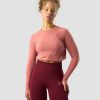 Dam ICIW Langarmat | Define Cropped Adjustable Long Sleeve Dk Rose