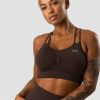 Dam ICIW Sport-Bh | Define Seamless Scrunch Sports Bra Dark Brown