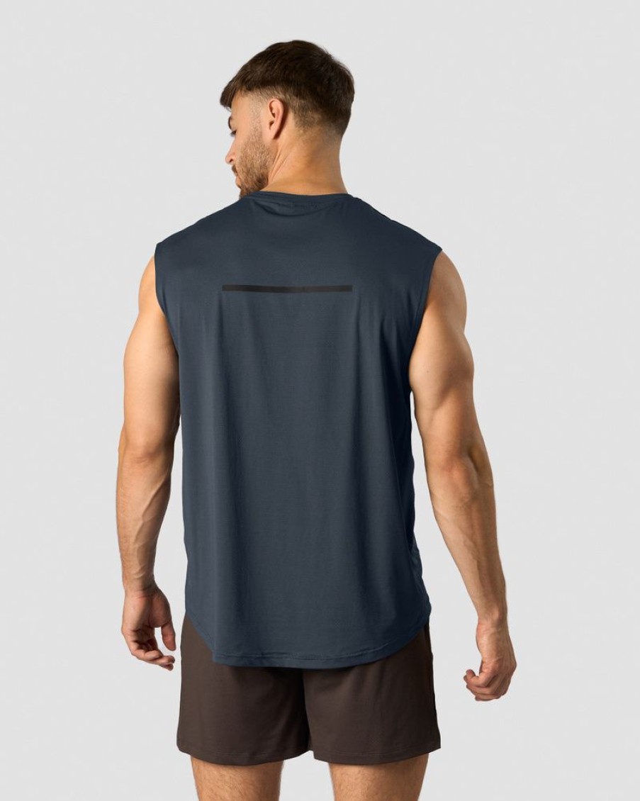 Herr ICIW T-Shirts | Stride Sleeveless T-Shirt Men Navy