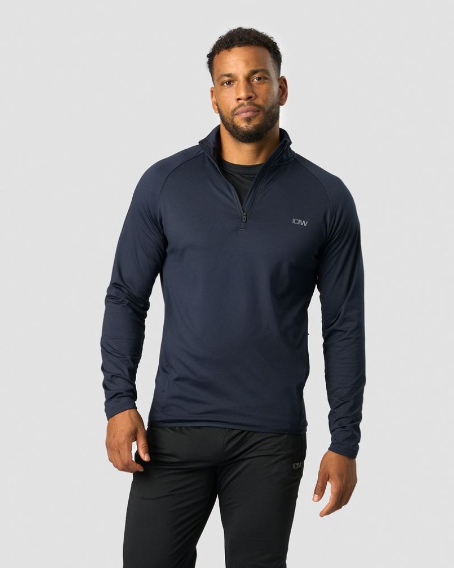 Herr ICIW Langarmat | Ultimate Training 1/4 Zip Navy