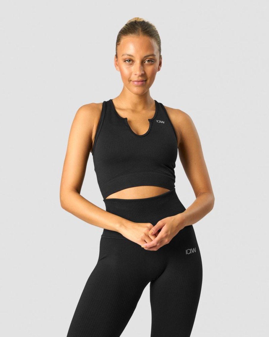 Dam ICIW Seamless | Ribbed Define Seamless Tank Top Black