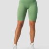 Dam ICIW Seamless | Ribbed Define Seamless Pocket Biker Shorts Light Green