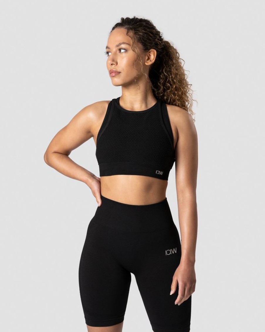 Dam ICIW Sport-Bh | Queen Mesh Icon Sports Bra Black