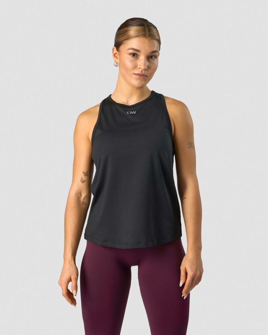 Dam ICIW Traningslinnen | High Neck Tank Top Black