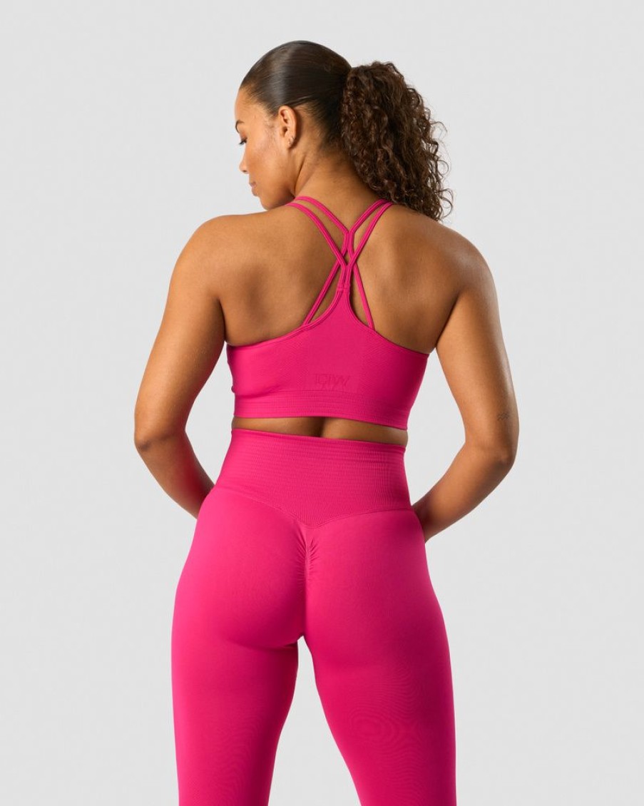 Dam ICIW Sport-Bh | Define Seamless Scrunch Sports Bra Bright Pink