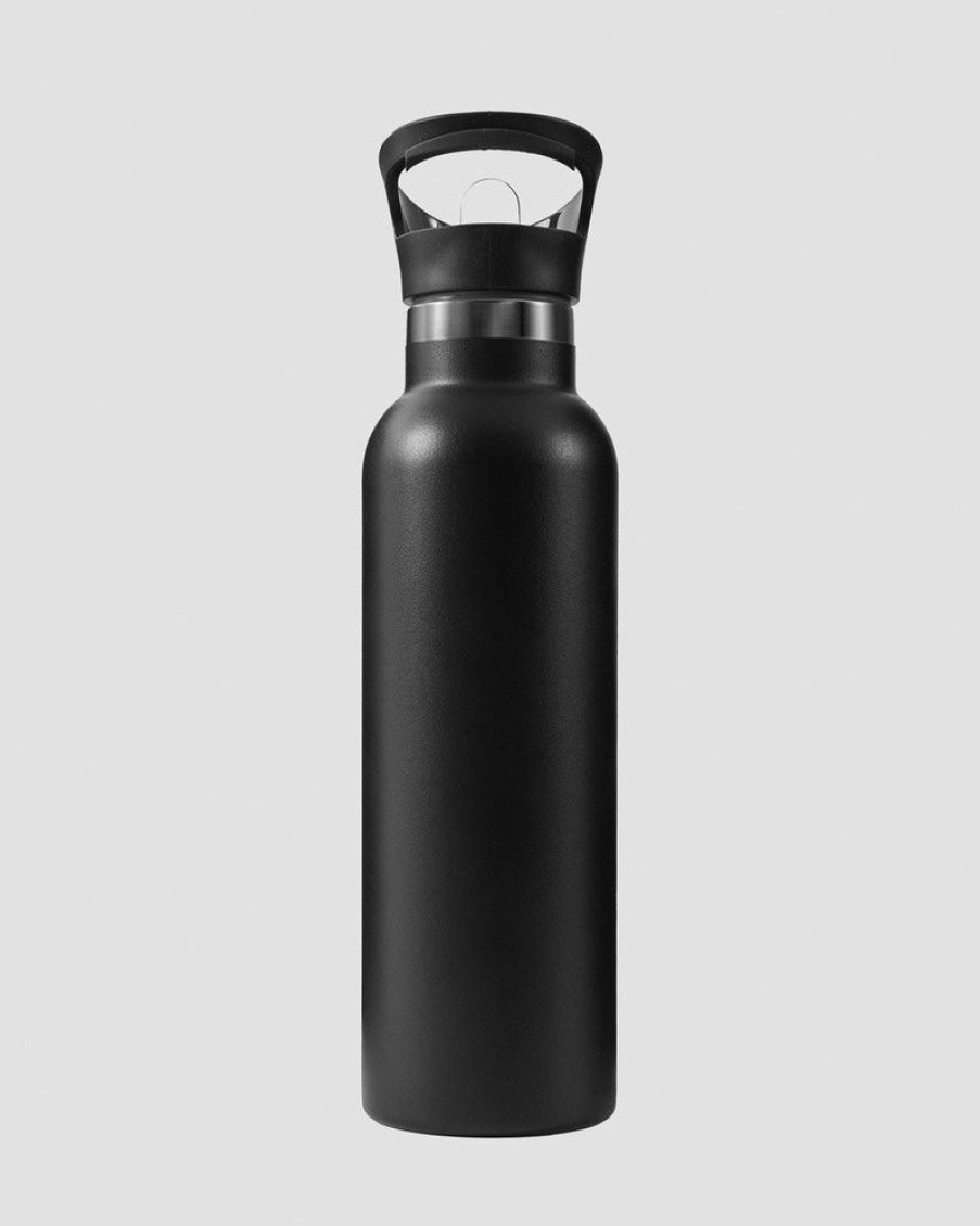 Dam ICIW Shakers, Flaskor | Stainless Steel Water Bottle Black W. White Logo 600Ml