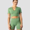 Dam ICIW Seamless | Ribbed Define Seamless Cropped T-Shirt Light Green