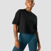 Dam ICIW T-Shirts | Everyday Cotton Cropped T-Shirt Black