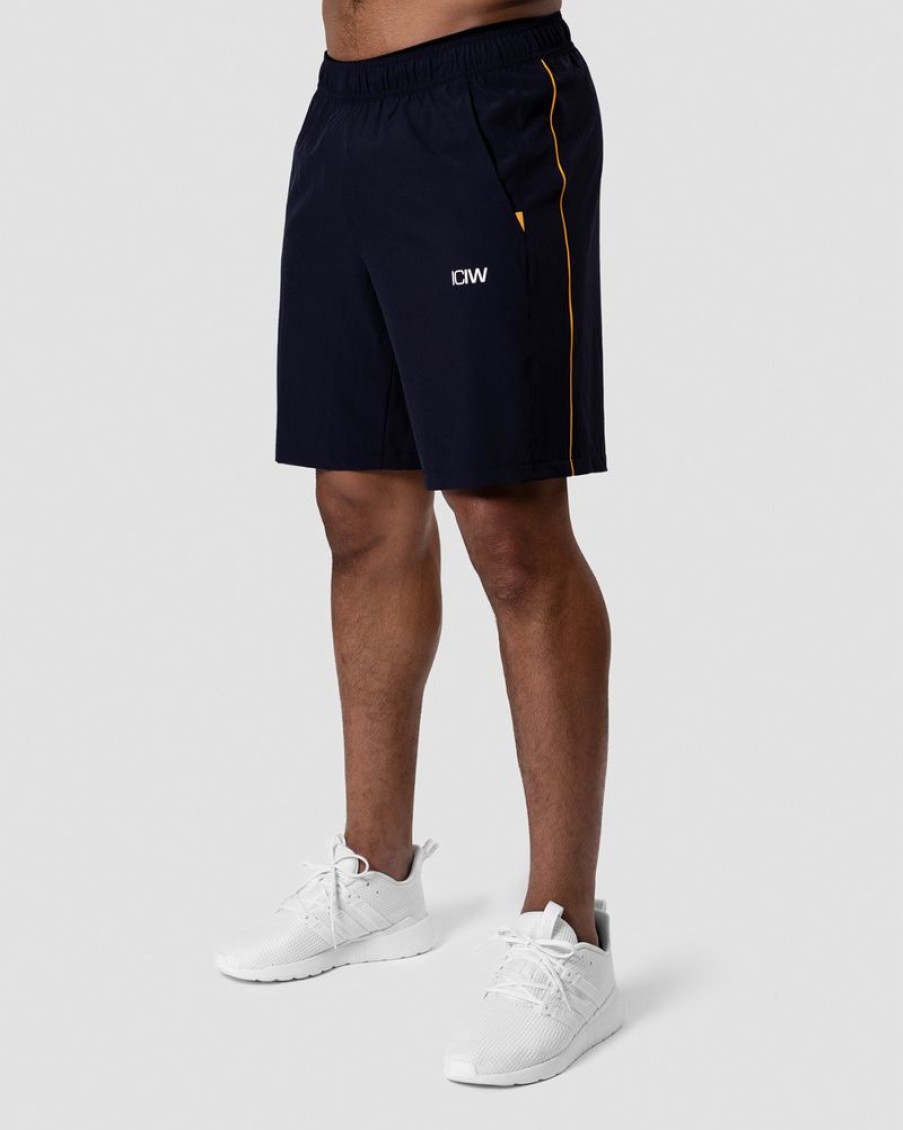 Herr ICIW Shorts | Training Stripe Shorts Navy Men